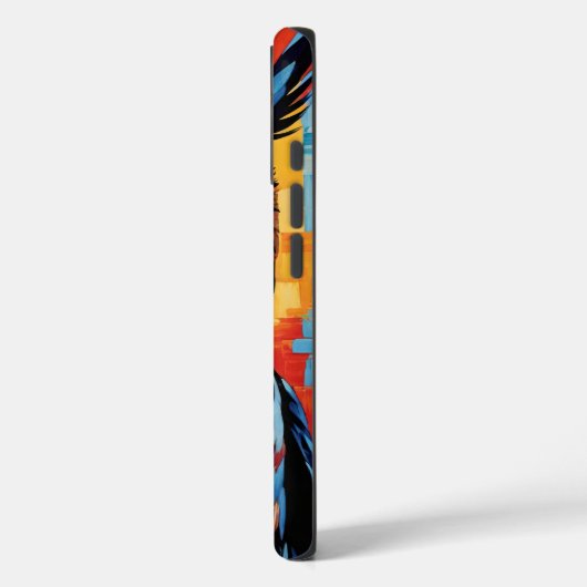 Blue Denim Owl Case-Mate iPhoneケース (裏面 / 左)