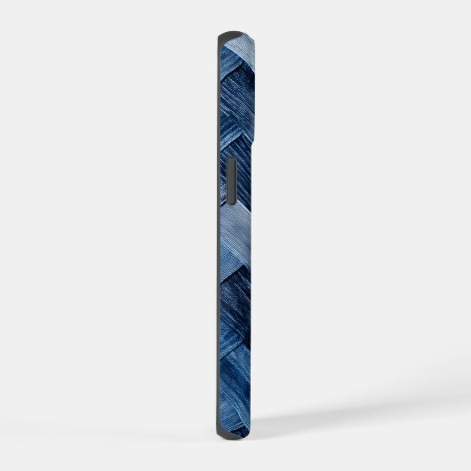 Blue Denim Patch iPhone 15ケース (右側面)