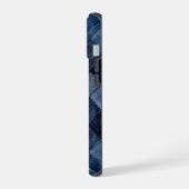 Blue Denim Patch iPhone 15ケース (左側面)