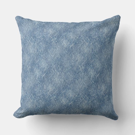 Blue Denim Pattern クッション (正面)