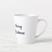 Blue Denim Snowman Christmas カフェラテマグ (右)