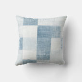 Blue Denim Snowman Christmas クッション (裏面)