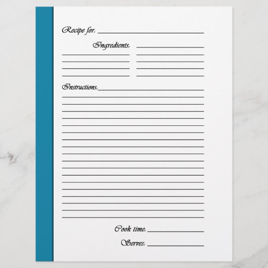 Blue DESERT両面レシピ (裏面)