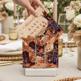 Blue Desert Western Baby Shower スタンダードカクテルナプキン