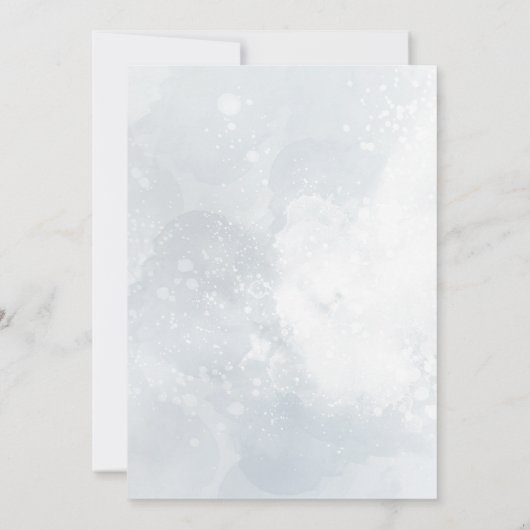  blue design First Holy Communion 招待状 (裏面)