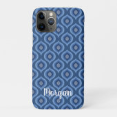 Blue design Phone Case | Cute Pattern Protective  Case-Mate iPhoneケース (裏)