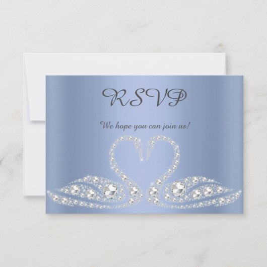 Blue Diamond swan allイベントrsvp応答 出欠カード (正面)