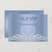 Blue Diamond swan allイベントrsvp応答 出欠カード (正面/裏面)