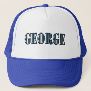 Blue Dimensional George Nameロゴ、 キャップ