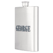 Blue Dimensional George Name、スキットル フラスク (左)