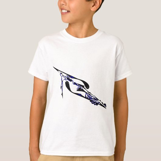Blue Dimensional TimeWarp Tシャツ (正面)