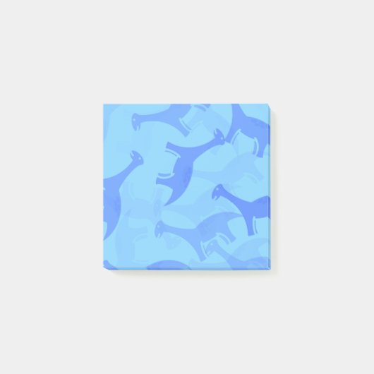 Blue Dinosaur Post it Notes ポストイット (正面)