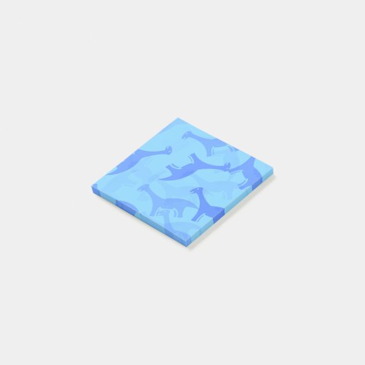 Blue Dinosaur Post it Notes ポストイット (アングル)