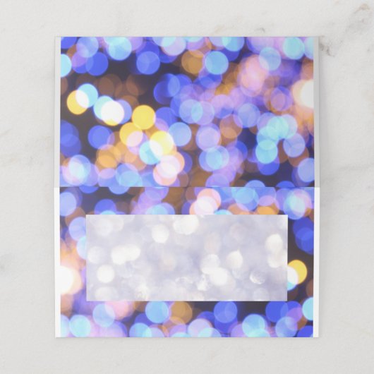 Blue Disco繰り返し名前座席表 プレイスカード (外部開封)