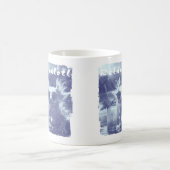 Blue Distressed Relaxalotl Axolotl コーヒーマグカップ (中央)