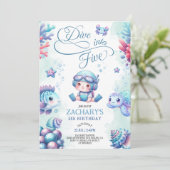 Blue Dive into Five Under the Sea 5th Birthday  招待状 (スタンド正面)