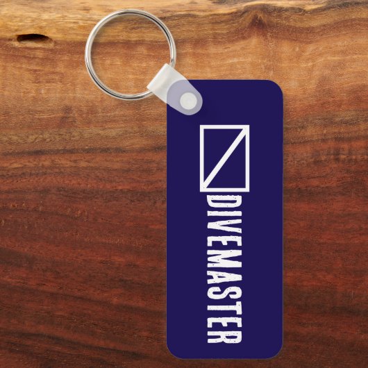 Blue Divemaster キーホルダー (正面)