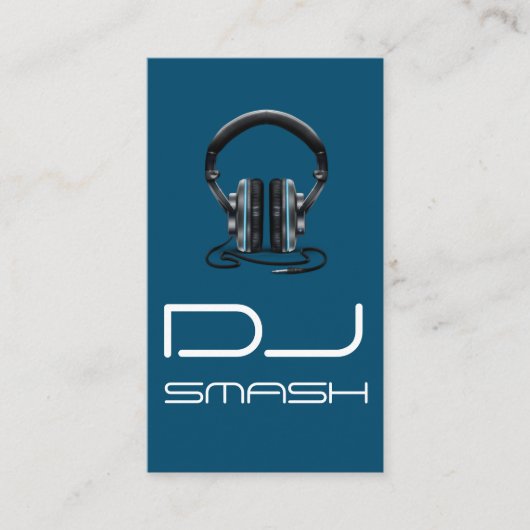 Blue DJクール Music Business Card 名刺 (正面)