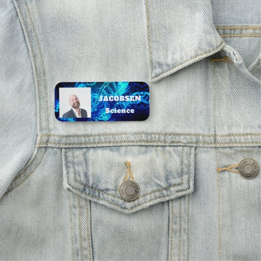 Blue DNA科学先生名タグ 名札 (インサイチュ)