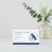 Blue Dog And Cat Logo獣医ベットクリニック 名刺 (スタンド正面)