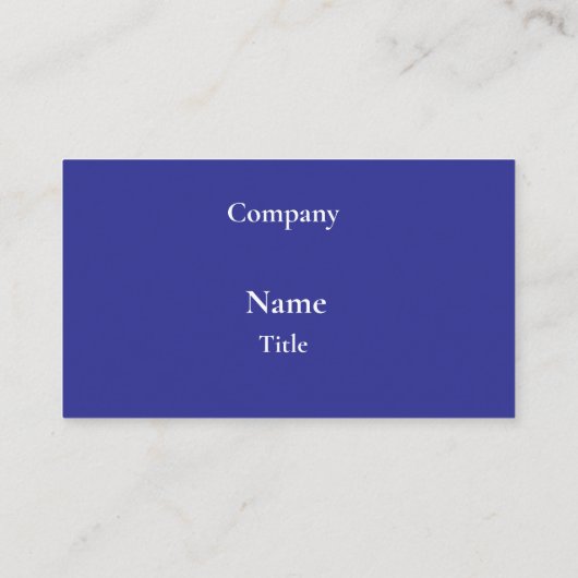 Blue Dog Business Card 名刺 (裏面)