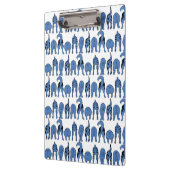 Blue Dog Butts Pattern クリップボード (左)