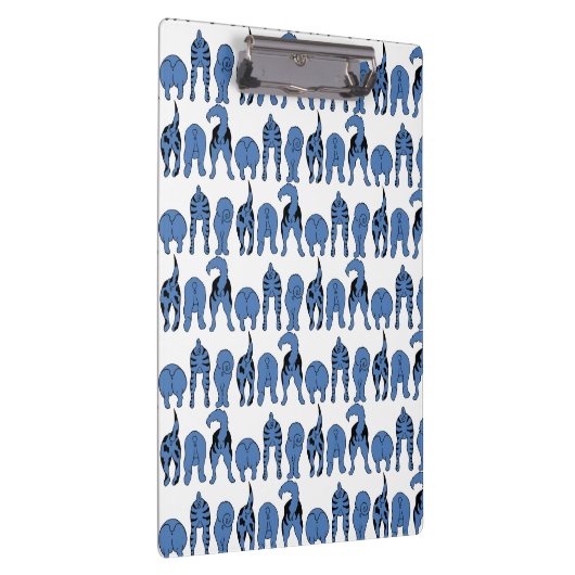 Blue Dog Butts Pattern クリップボード (右)