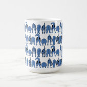 Blue Dog Butts Pattern コーヒーマグカップ (中央)