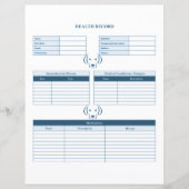 Blue Dog Healthcare Record Keeperページ (正面)