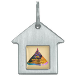 Blue Dog Houseの所有者の名前の電話をパーソナライズ ペットネームタグ