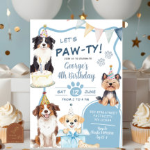 Blue Dog let's Pawty Birthday