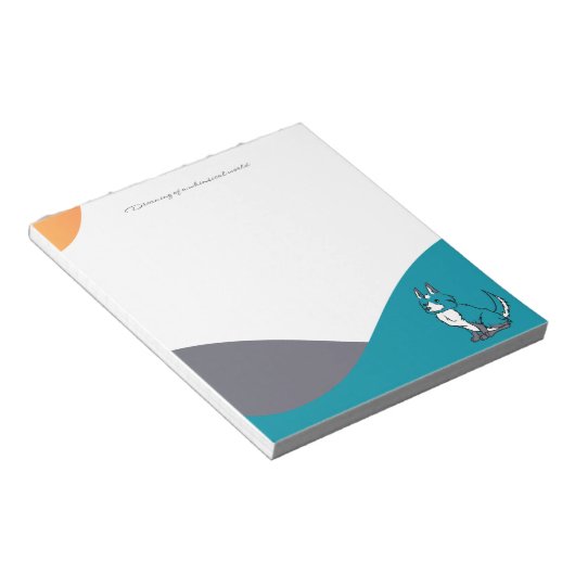 Blue Dog Notepad ノートパッド (アングル)