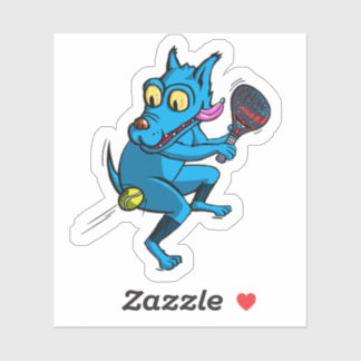 Blue dog padel シール