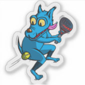 Blue dog padel シール (正面)