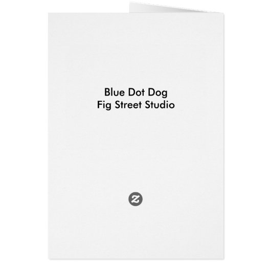 Blue Dog Worship Card (裏面)