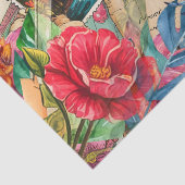 Blue Dolphin Tropical Floral & Butterfly Decoupage 薄葉紙 (詳細)