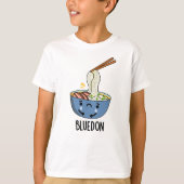 Blue-don Funny Udon Pun Tシャツ (正面)