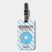 Blue Donut Luggage Tag ラゲッジタグ (正面縦)