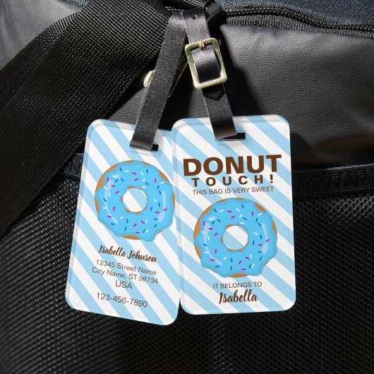 Blue Donut Luggage Tag ラゲッジタグ