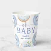 Blue Donuts Baby Shower Baby Brunch   紙コップ (裏面)