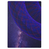 Blue Donuts In Outer Space Geometric Clipboard クリップボード (裏面)