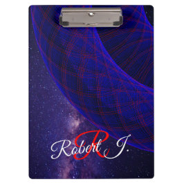 Blue Donuts In Outer Space Geometric Clipboard クリップボード