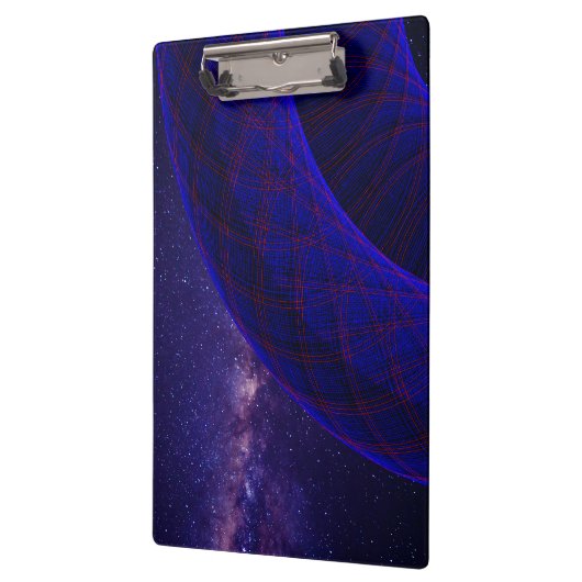 Blue Donuts In Outer Space Geometric Clipboard クリップボード (左)