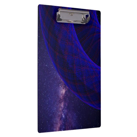 Blue Donuts In Outer Space Geometric Clipboard クリップボード (右)