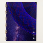 Blue Donuts In Outer Space Geometric Planner プランナー手帳 (正面)