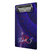 Blue Donuts In Outer Space Mini Clipboard ミニクリップボード (アングル2)