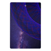 Blue Donuts In Outer Space Mini Clipboard ミニクリップボード (裏面)