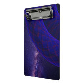 Blue Donuts In Outer Space Mini Clipboard ミニクリップボード (アングル2)