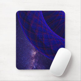 Blue Donuts In Outer Space Mouse Pad マウスパッド