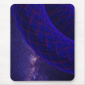 Blue Donuts In Outer Space Mouse Pad マウスパッド (正面)